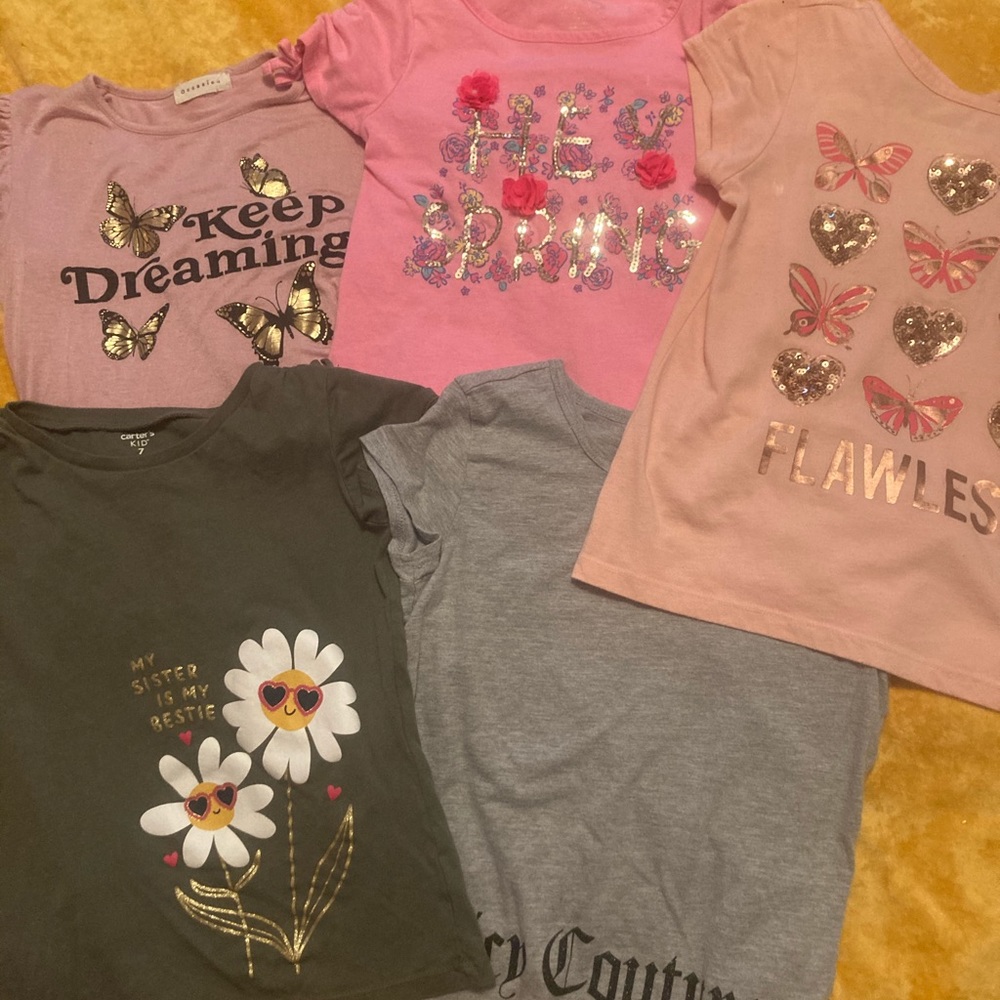 Bundle of Girls Shirts size 7/8